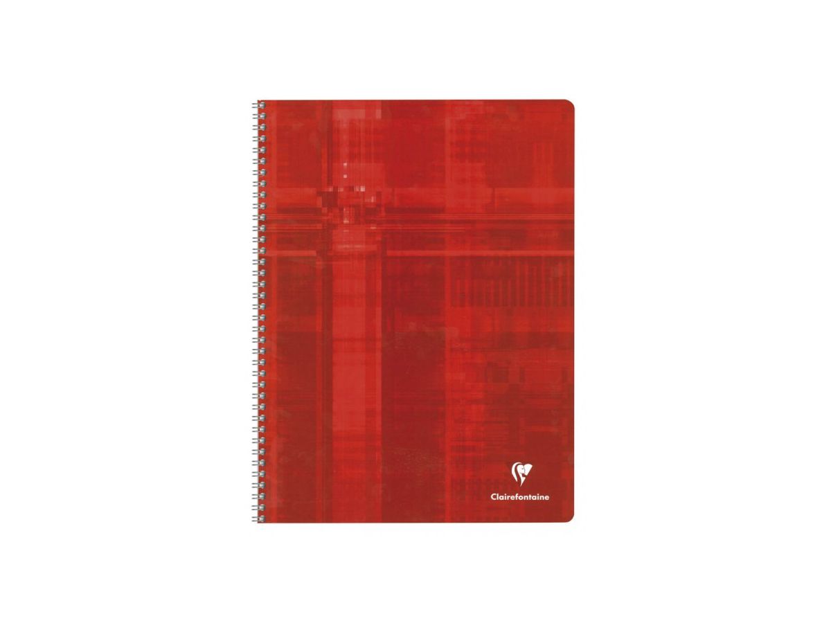 CLAIREFONTAINE Carnet spirale ass. A4 8342 5mm, quadrillé 50 feuilles (3329680834208)