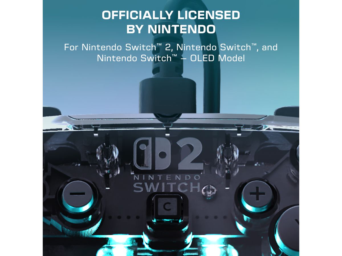 TURTLE BEACH Afterglow Wired Ctrl TBC-8004-95 NSW 2, Clear (0840454402254)