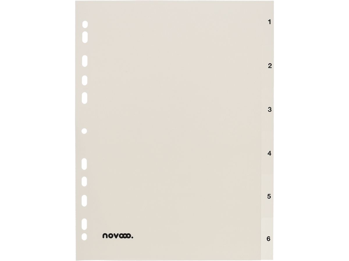 NOVOOO Register PP A4 40996 weiss 1-6 (9010729032498)
