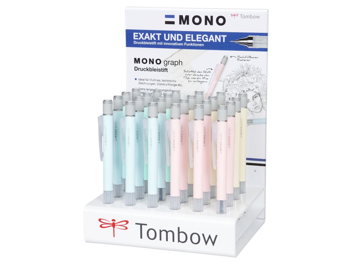 TOMBOW Pastel MONOgraphe SH-MG-24P-2-A Affichage lâche (4003198806023)