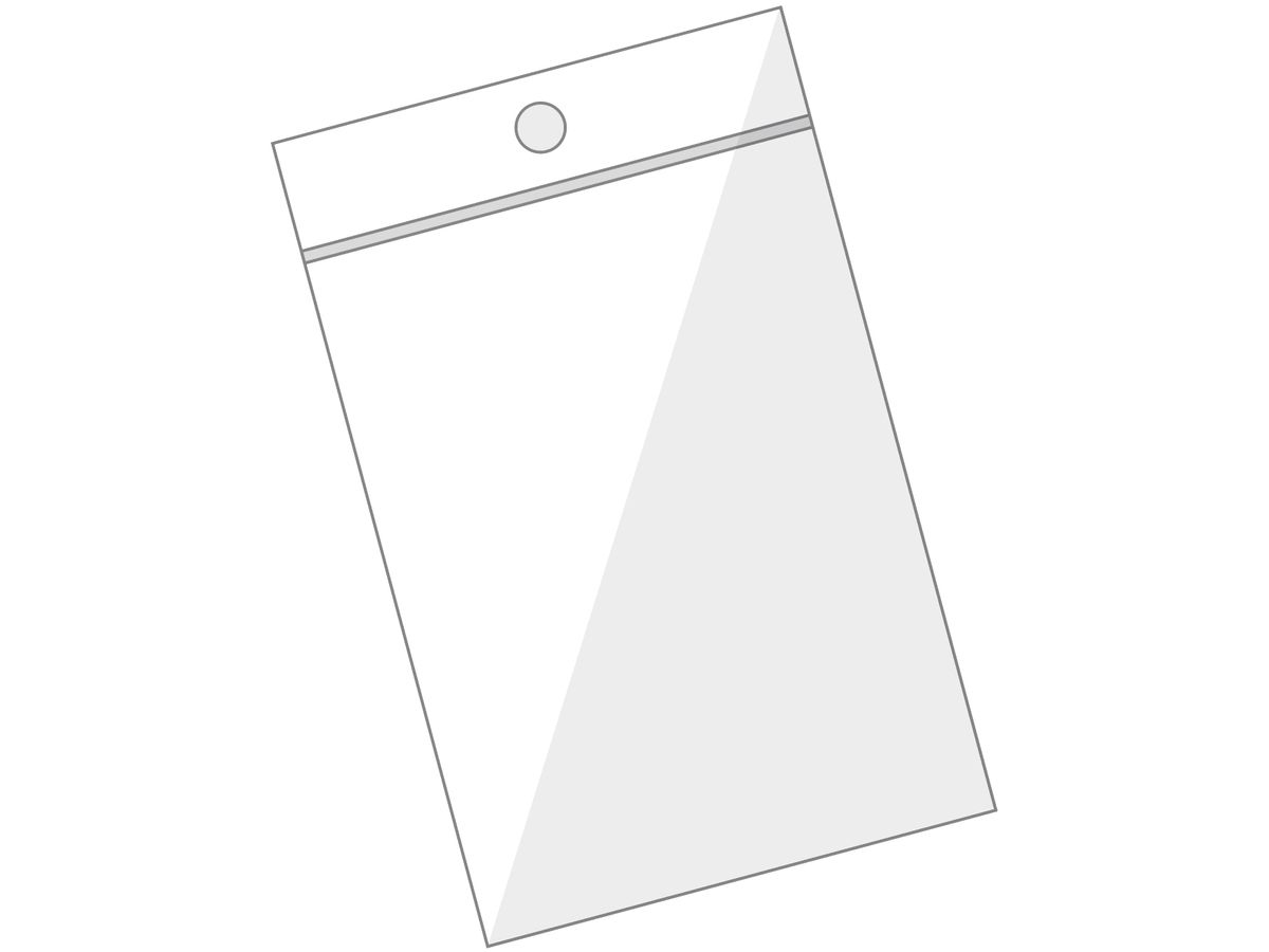 BÜROLINE Pressverschl. Beutel 160×220mm 421305 transparent 100 Stück (7612532044501)