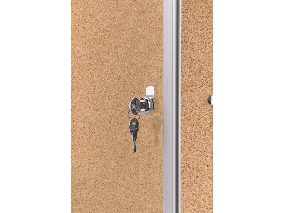 MAGNETOPLAN Schaukasten SP 610x730x40mm 1215024 Indoor, Kork 4xA4 (4013695034607)