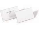DURABLE porte-noms 860819 avec epingle 40x75mm 10 pc (4005546812090)