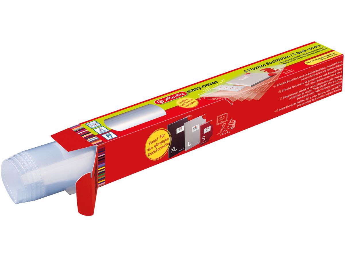 HERLITZ easy cover couverture souple 50014743 5 pieces en boite pliante (4008110561219)