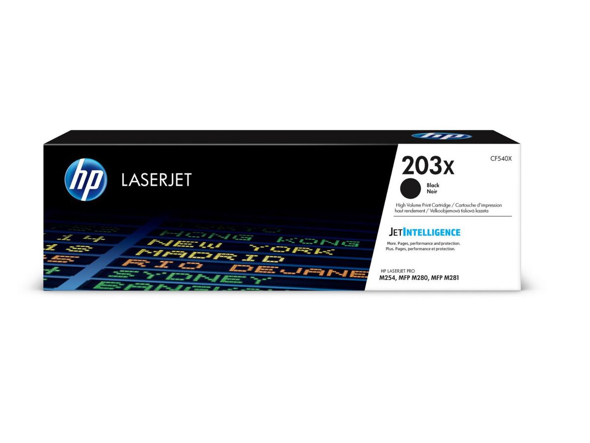 HP Modulo di toner 203X nero CF540X CLJ Pro M254/MFP M280 3200 p. (0190781107125)