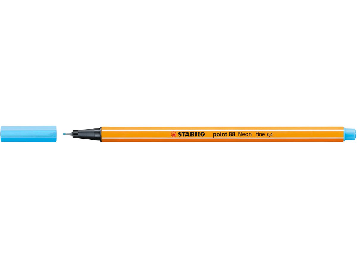 STABILO Fineliner Point 88 0.4mm 88/031 neonblu (4006381493420)