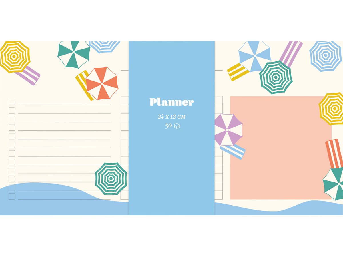 CLAIREFONTAINE Planer DolceAmore 24x12cm 116272C bedruckt 50 Blatt (3329681162720)