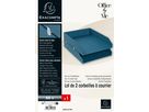 EXACOMPTA Corb à courrier OfficeByMe A4+ 14603E lot de 2, bleu (3130630146032)