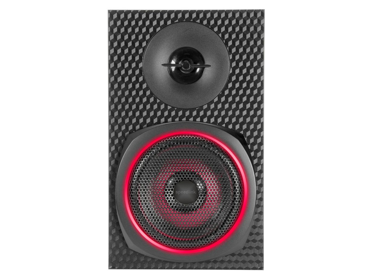 SPEEDLINK Gravity Carbon RGB 2.1 SL-830100-BK Subwoofer System black (4027301380262)