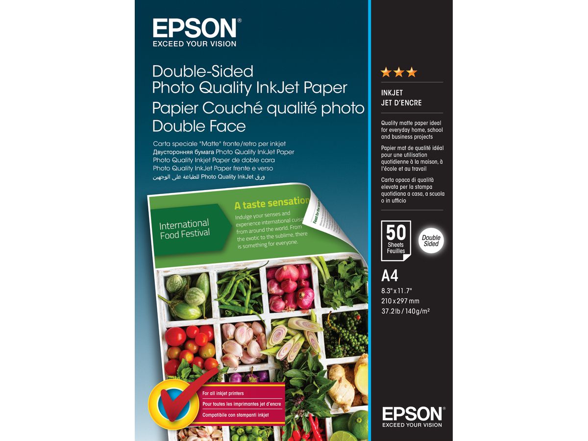 EPSON Photo Paper A4 S400059 InkJet 140g double-s. 50 Blatt (8715946645575)