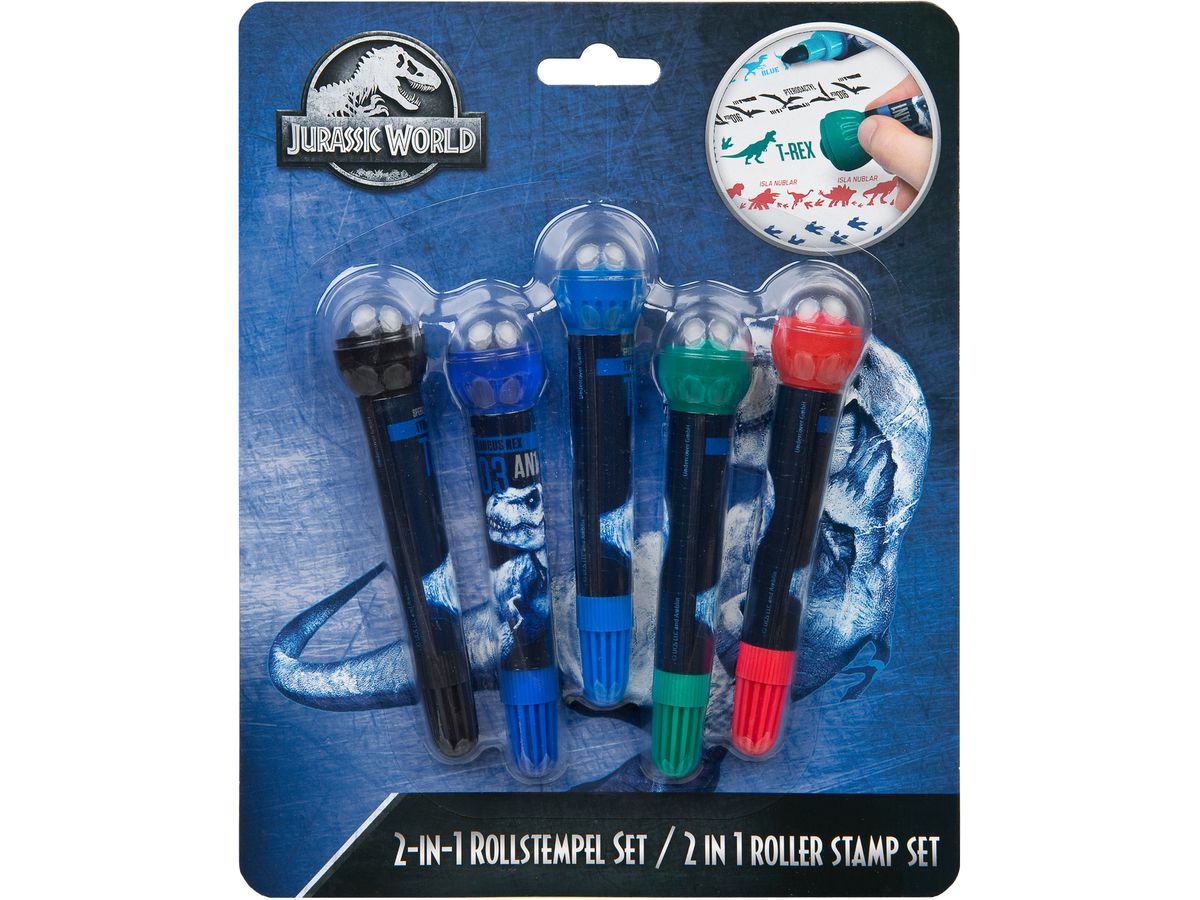 UNDERCOVER Set di timbri a rullo 2 in 1 JURP0743 Jurassic World (4043946295921)