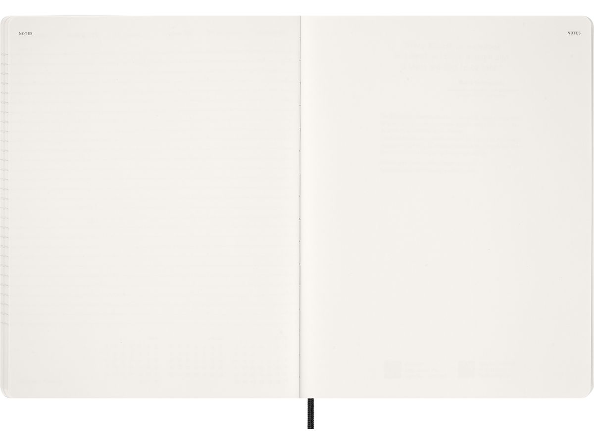 MOLESKINE Agenda Essential XX-Large 2026 DSESNB12WN7Y26 1S/2P nero SC 21.6x27.9cm (8056999276515)
