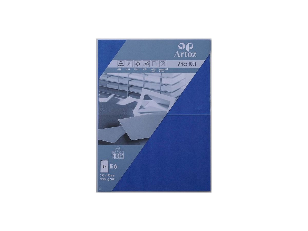 ARTOZ Karten 1001 E6 107372264 220g, royal 5 Blatt (7612450247503)