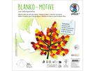 URSUS Motifs en blanc 23x23cm 17120003F Feuille d'automne 20 feuilles (4008525254263)