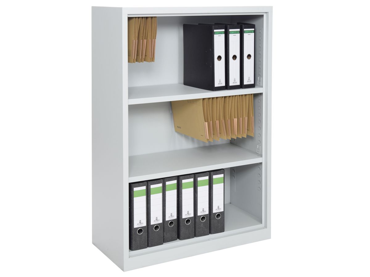 EDGY Regal 122 09 0010 000 3 Ordnerhöhen, grau (4250327304695)