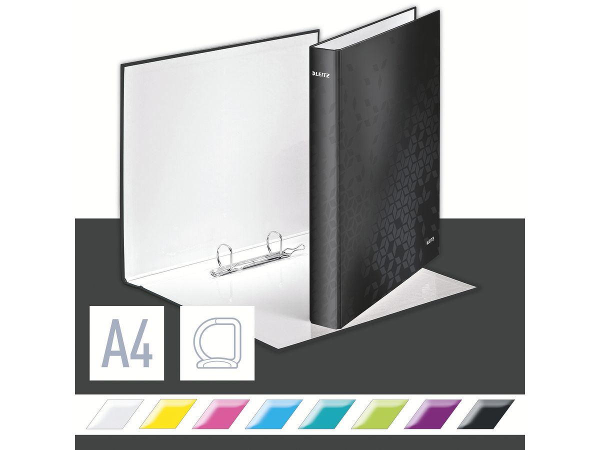 LEITZ Classif. ad annelli WOW A4 4241-00-95 nero (4002432120772)