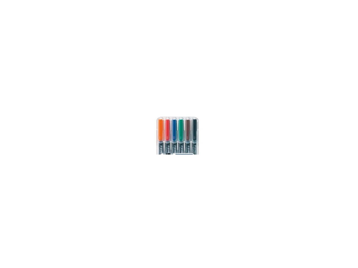 STAEDTLER Lumocolor permanent S 313-WP6 6 colori ass. (4007817308493)