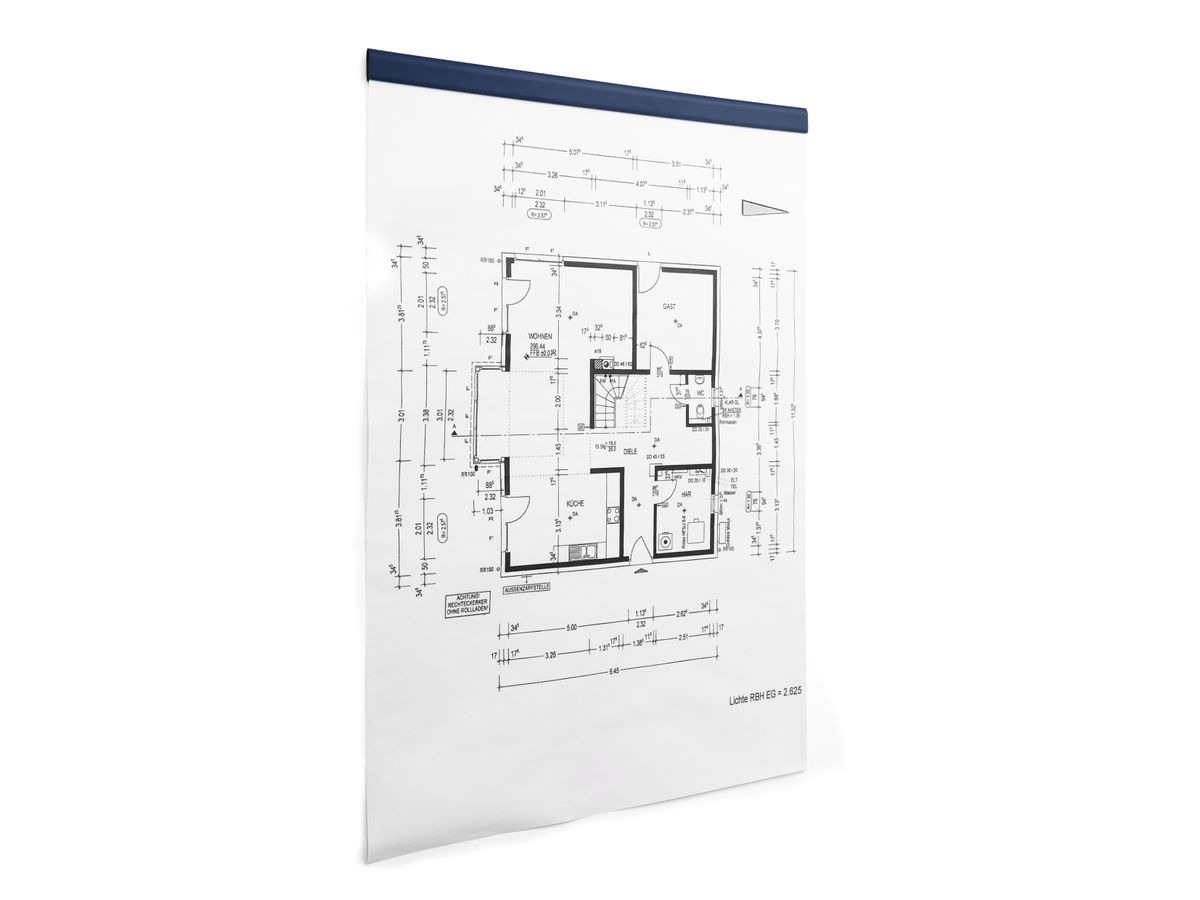 DURABLE DURAFIX Rail 297mm 470707 blu scuro 5 pezzi (4005546992044)