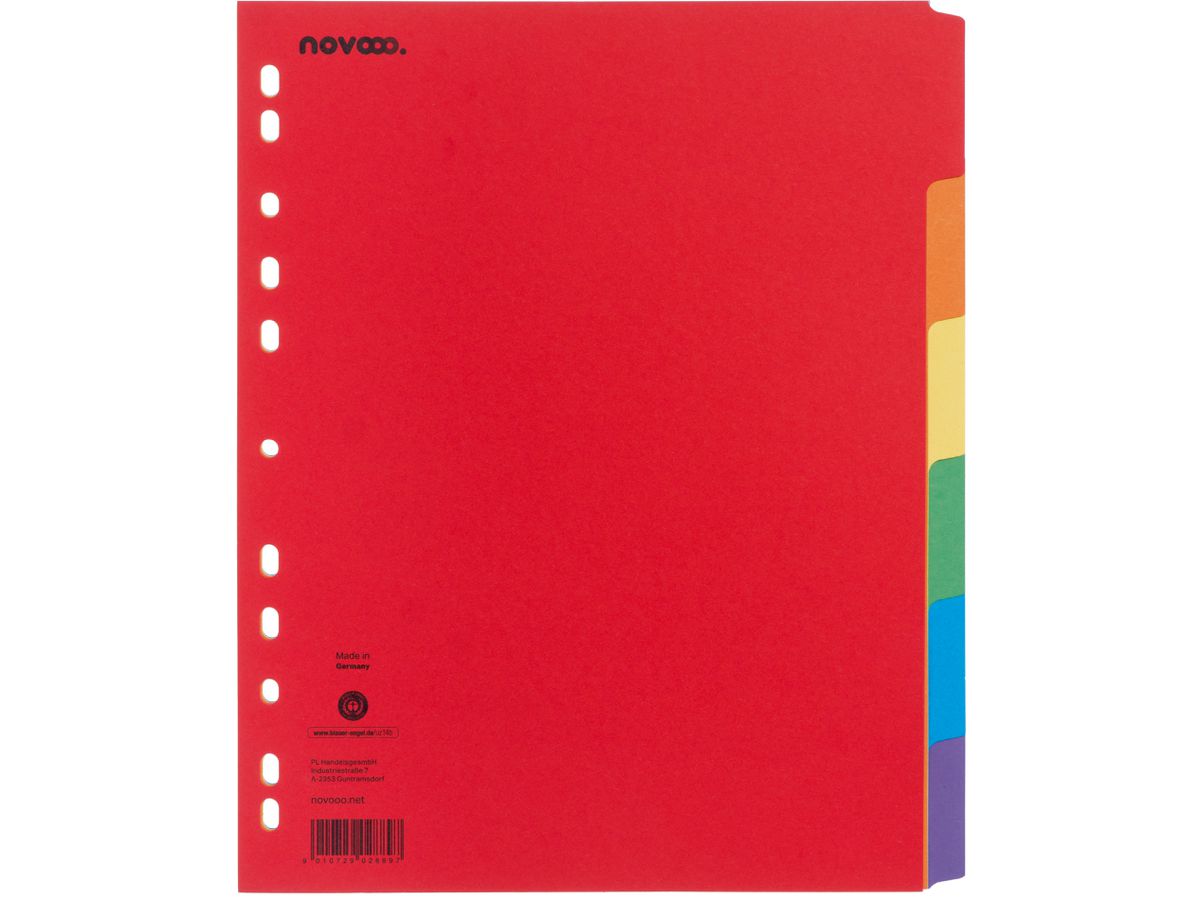 NOVOOO Répertoire carton A4+ 40640 intensif 6 pcs. (9010729028897)