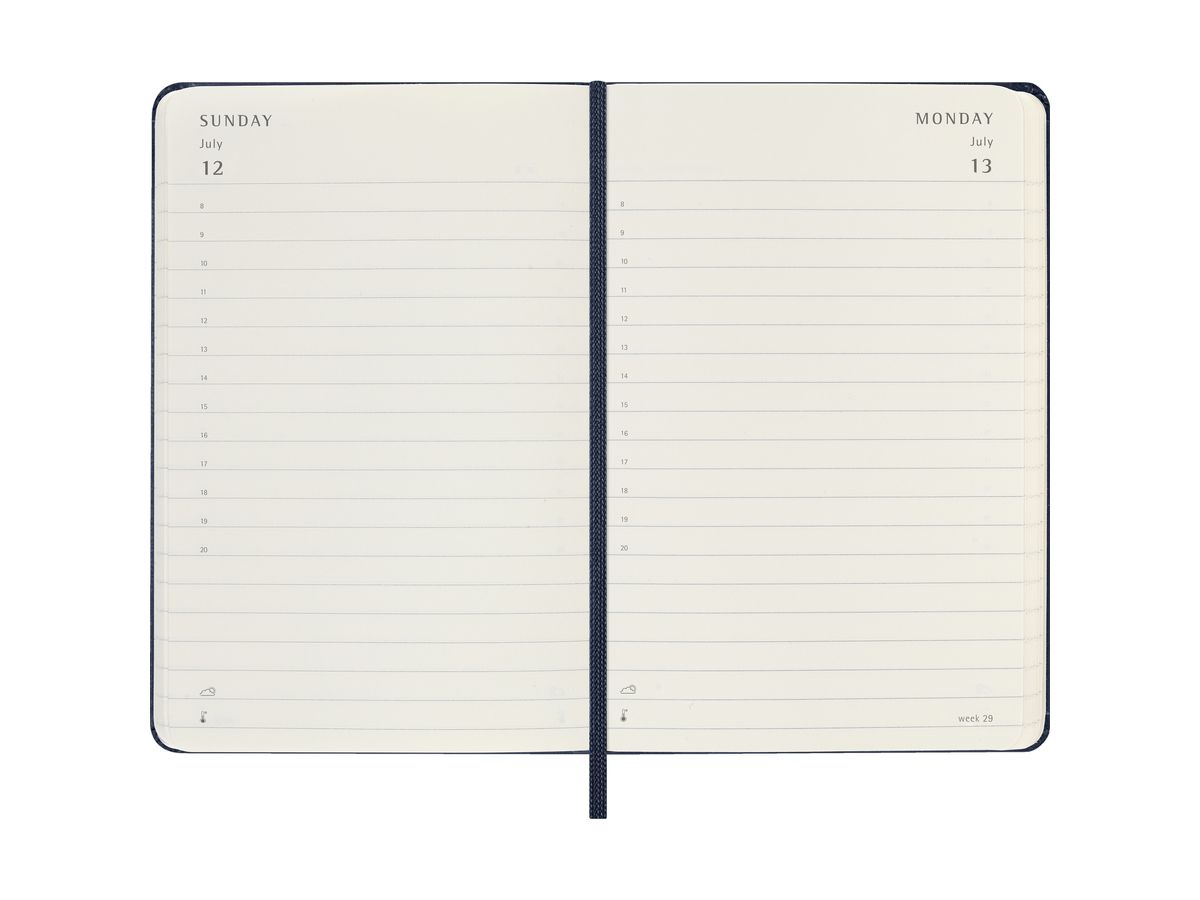 MOLESKINE Agenda Classic Pocket 2026 DHB2012DC2Y26 1J/1P saphir HC 9x14cm (8056999274597)