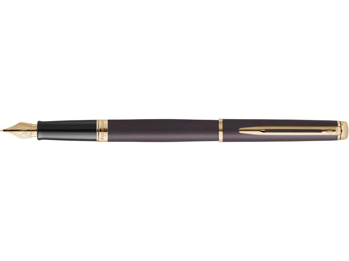 WATERMAN Füllfederhalter Hémisphère M 2217940 Understated Ed. Metal Black (3026982179401)