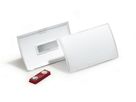DURABLE Badge Click Fold 821219 avec aimant, 40x75mm 10 pcs. (4005546803036)