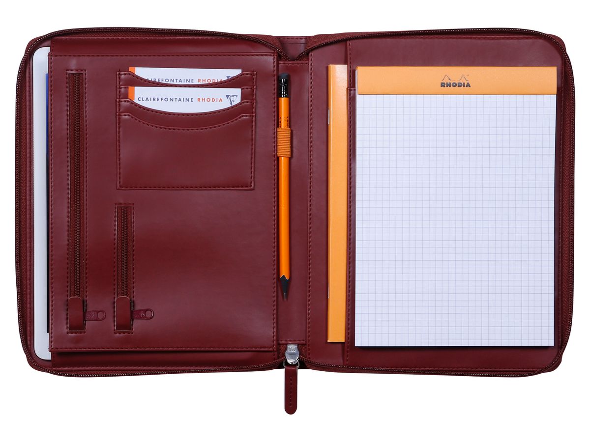 RHODIA Cartella conferenza A5 168107C rosso vino (3037921681077)