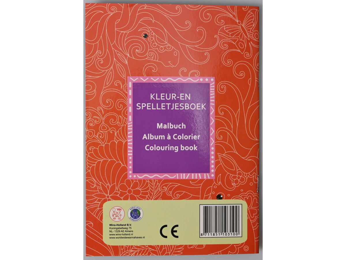 ROOST Libro da colorare Mini B103S 6 mini matite da colorare (8711851103100)