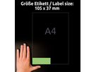 AVERY ZWECKFORM Etichette 105×37mm 3454 verde 1600 pezzi (4004182034545)