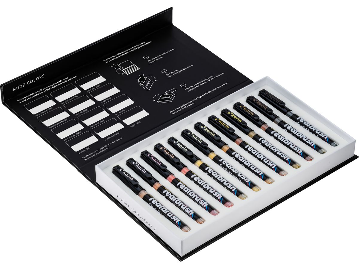 KARIN Real Brush Pen 0.4mm 33C4 Pigment, Nude Farben (5904446031596)