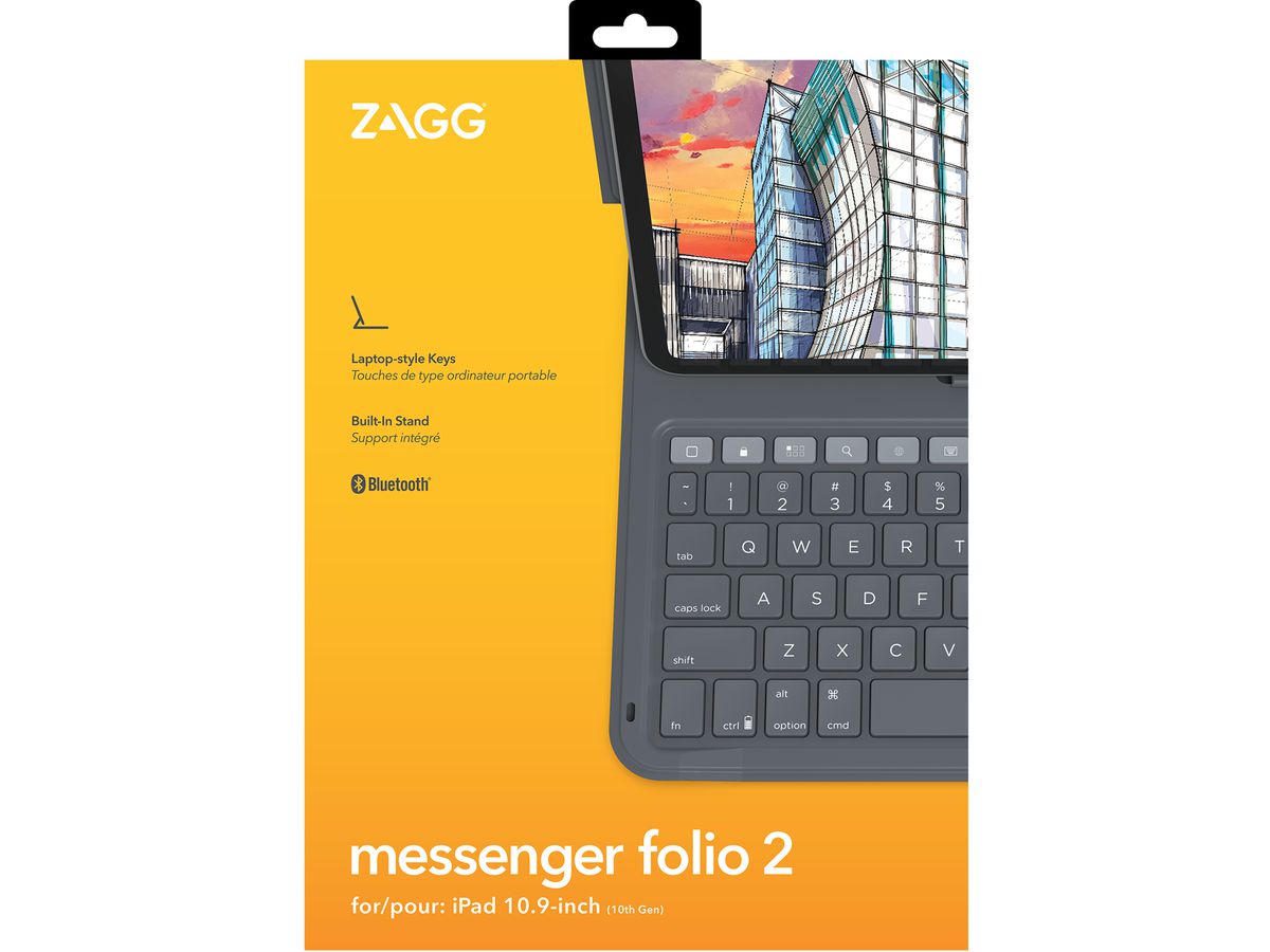 ZAGG Messenger Folio 2 for iPad 103010823 10.9 (Gen10),11(A16), CH (0840056174276)