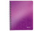 LEITZ Notizblock WOW PP A5 46410062 violett kariert (4002432107858)
