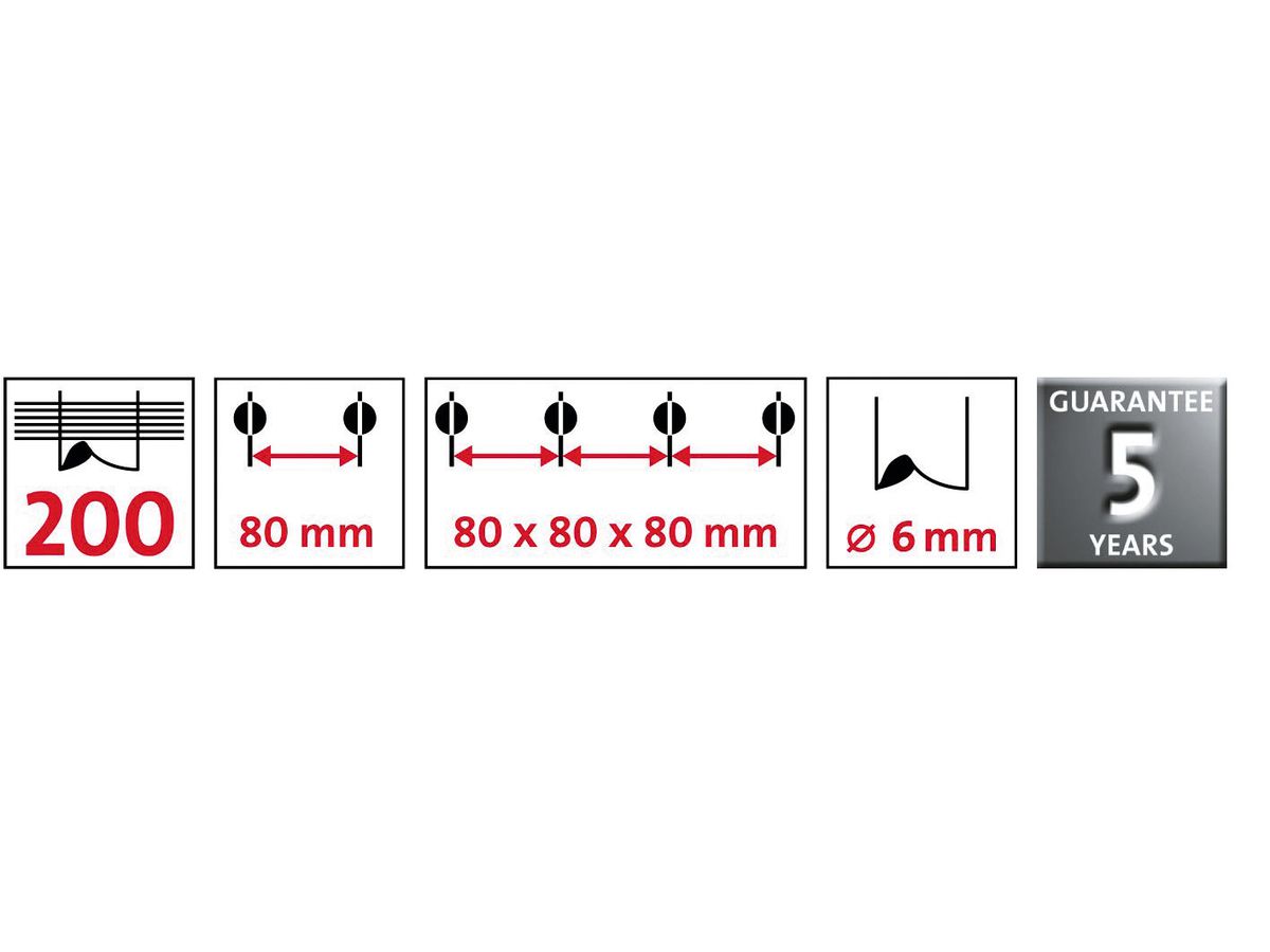 NOVUS Blocklocher B 2200 B2200 025-0488 weiss 200 Blatt (4009729042533)