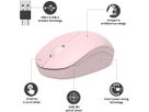 PORT Silent Mouse Wireless 900541 USB-C/USB-A, Blush (3567049005412)