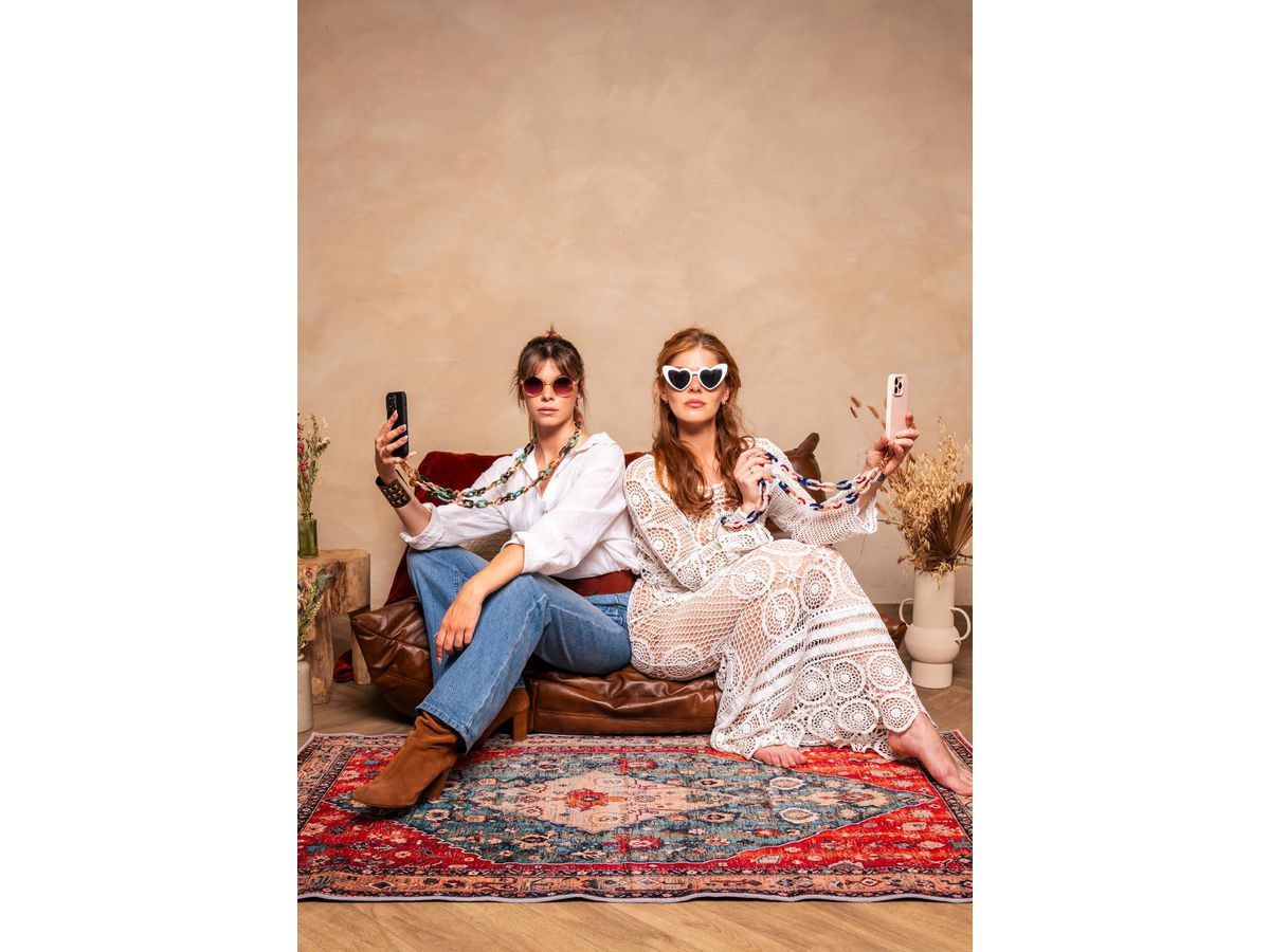 ZANAÉ Phone Necklace Blue Land 18330 Karma colored (3663838183306)