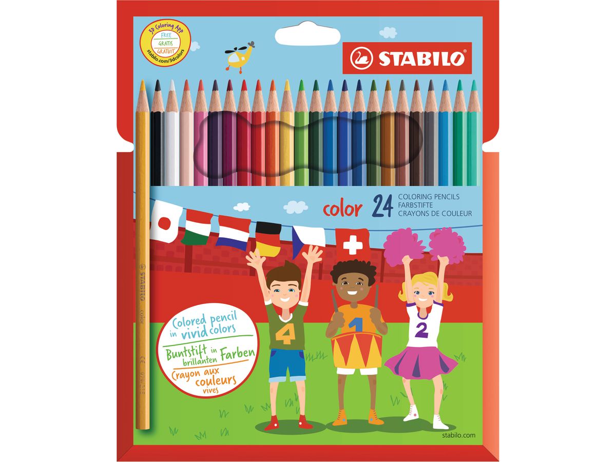 STABILO Matite colorate 1924/7711 astuccio 24 pezzi (4006381488044)