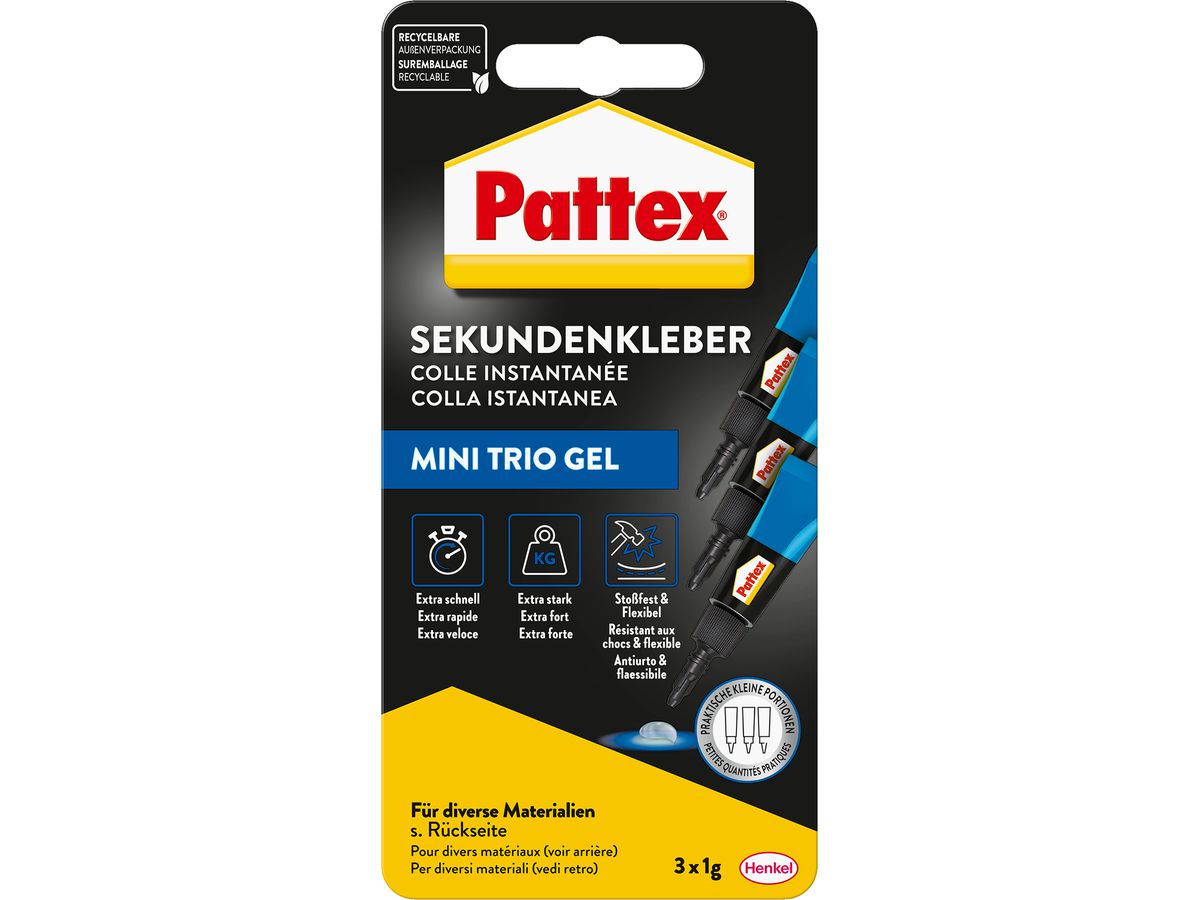 PATTEX Ultra Gel PSMG3 Mini Trio 3g (4015000429207)