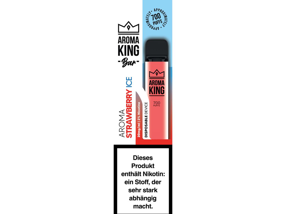 AROMA KING Bar 700 0170846 Strawberry Ice 20mg (5905090307723)