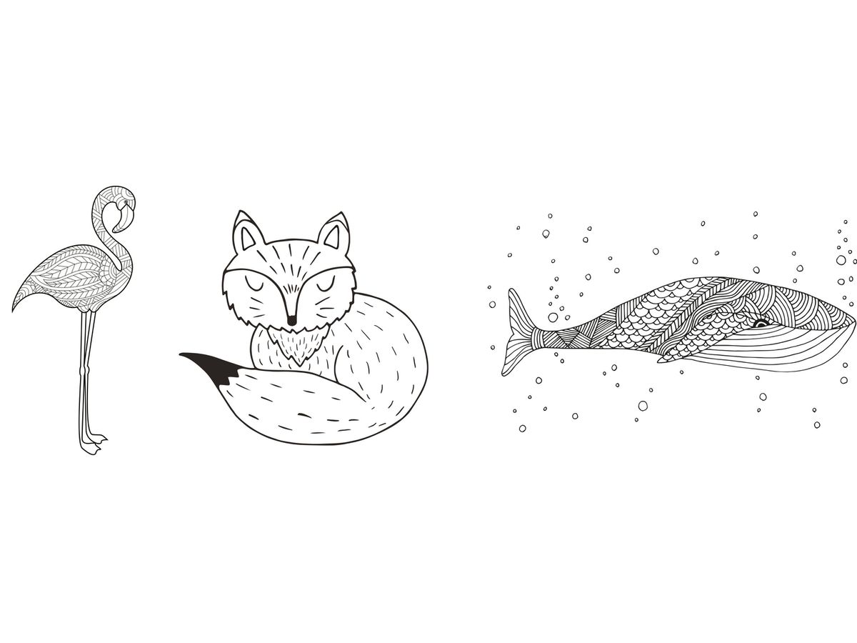 SECURIT Stampo per vetro WINDOODLE WD-3A3-AN A3 Animals 3 pcs (8719075284438)