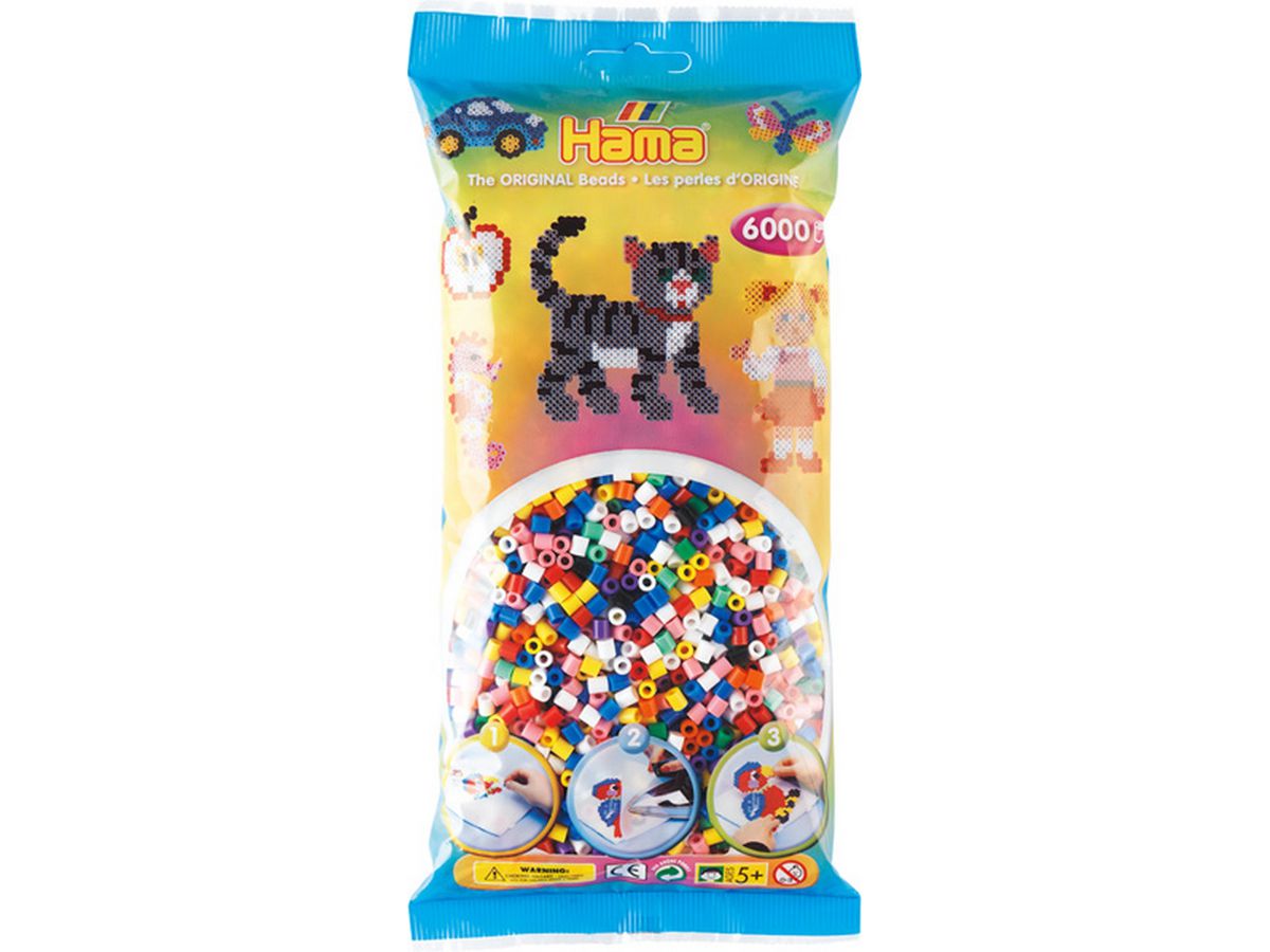 HAMA Perles Midi G101205-00 Mix 00, assort. 6000 pcs. (0028178205003)