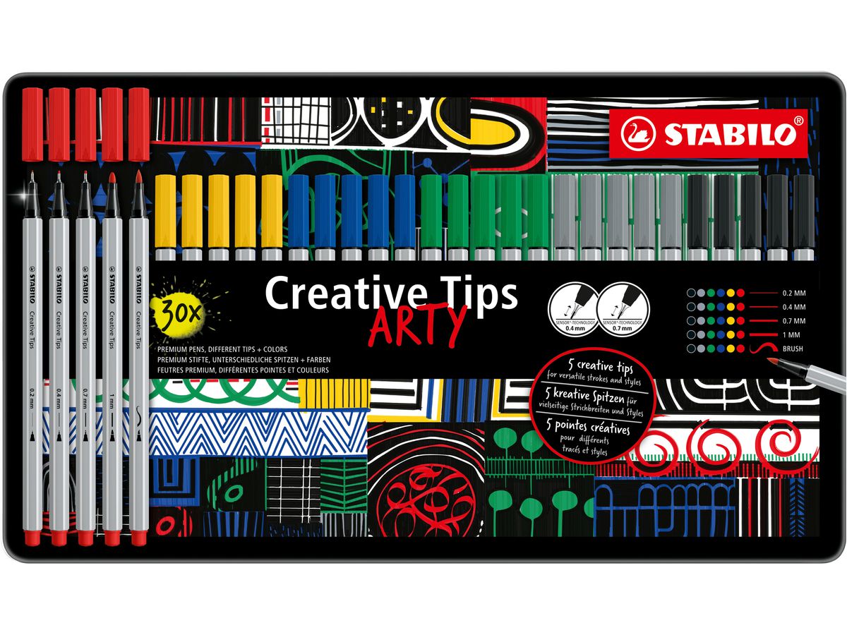 STABILO Set creativo Tips Arty 89/30-6-1-20 Classic 30 pezzi (4006381601924)