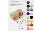 I AM CREATIVE Macrame Rope 6204.98 Rainbow 2, 3mm, 330g (7611983224005)