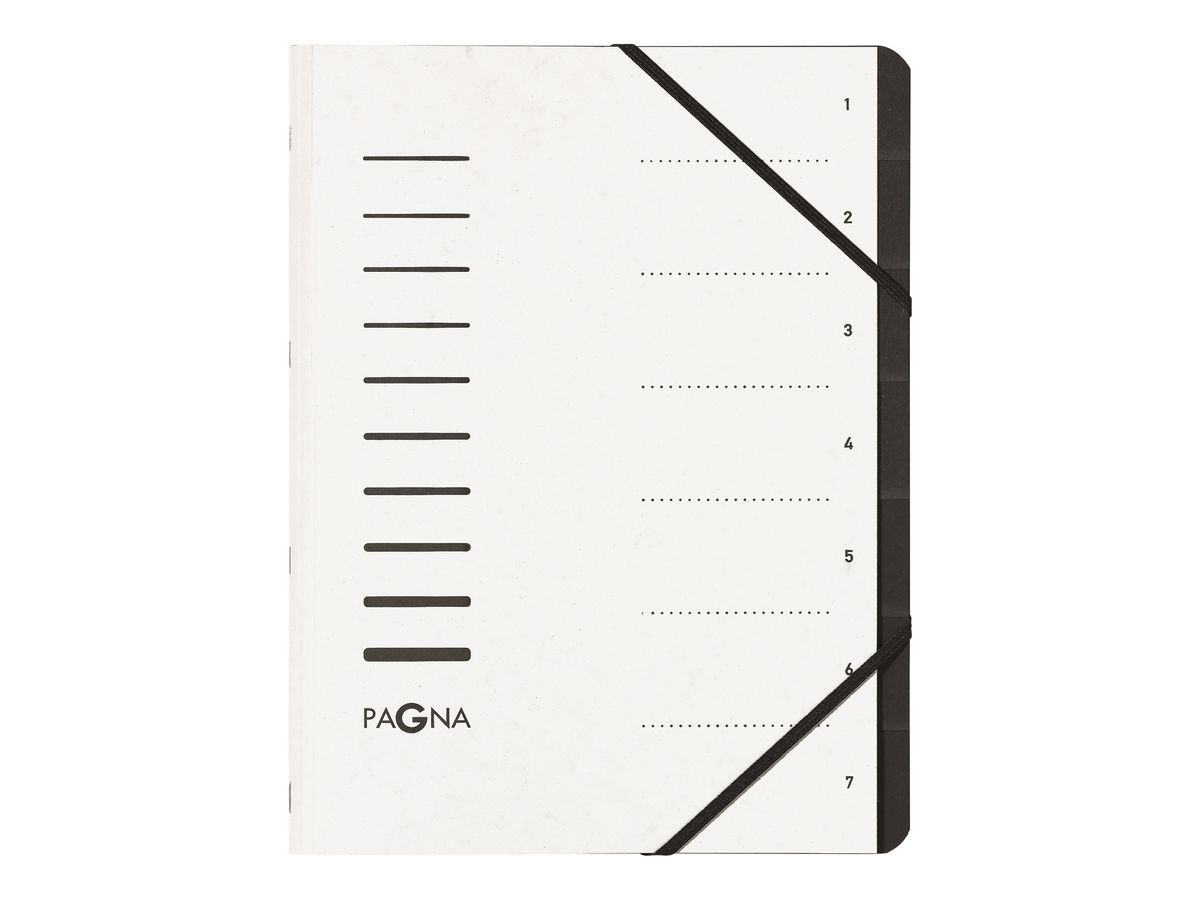 PAGNA Ordnungsmappe A4 40058-08 weiss 7-teilig (4013951014633)