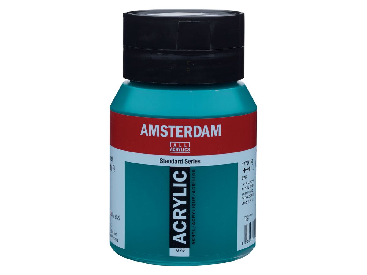 AMSTERDAM Peinture acrylique 500ml 17726752 phthalo vert 675 (8712079044343)