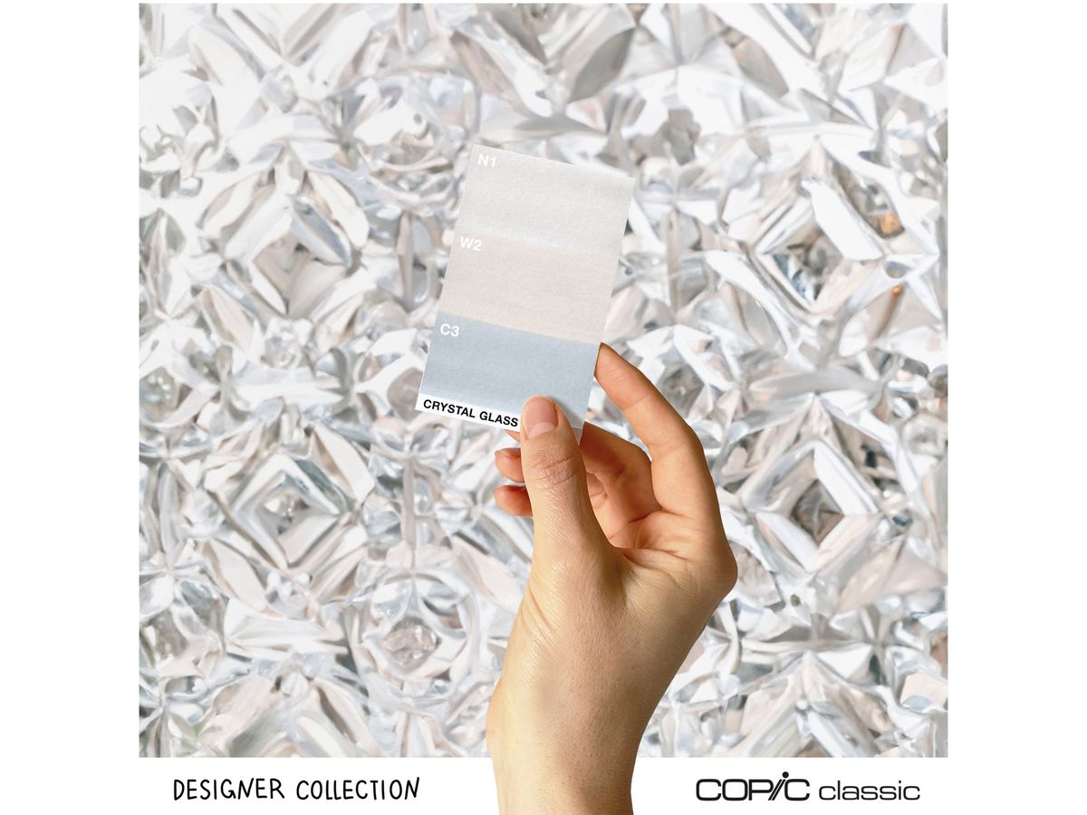 COPIC Marker Classic Designer 200750312 Crystal glass tints 3 pièces (4013695268798)