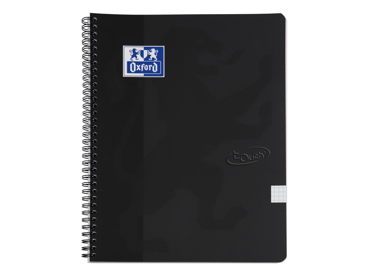 OXFORD Touch taccuino ufficio 400134120 A4, quadretti 70 fgl, nero (5904017363774)