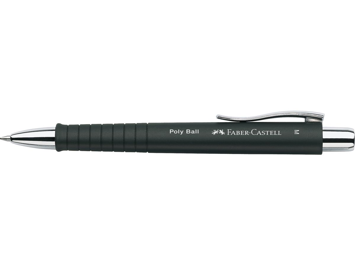 FABER-CASTELL Kugelschreiber POLY BALL 0.5mm 241199 schwarz (6933256605467)