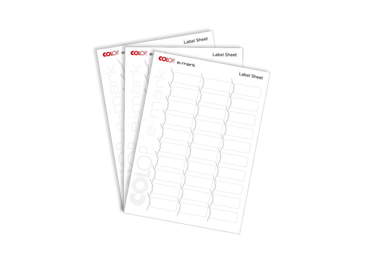 COLOP Étiquettes pour e-mark 48x18mm 153559 120g, blanc 300 pcs. (9004362515210)
