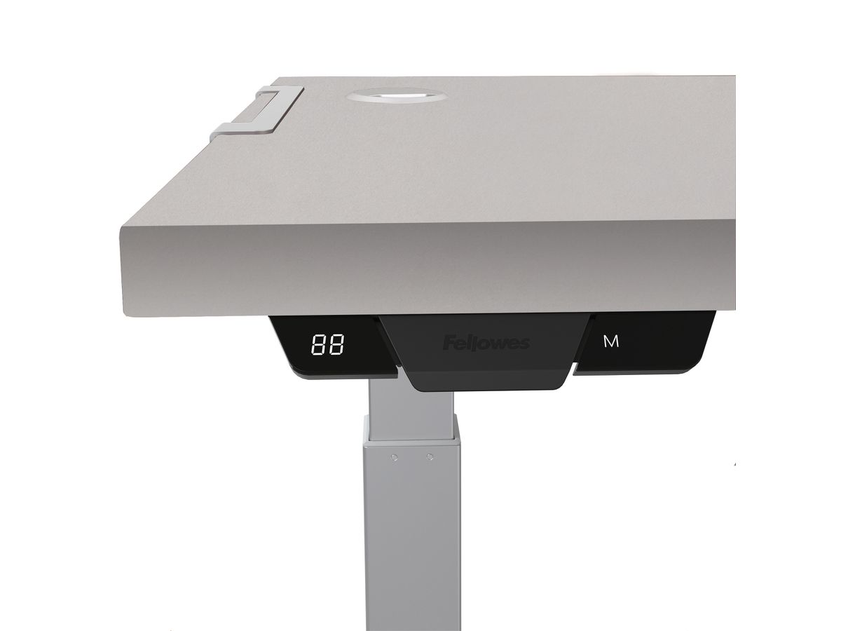 FELLOWES Levado plateau pour bureau 9870501 1800mm x 800mm Gris (0043859744923)