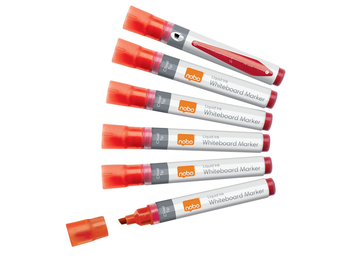 NOBO N-Marker Viscom 4mm 1915384 rot 10 Stück (5028252612890)